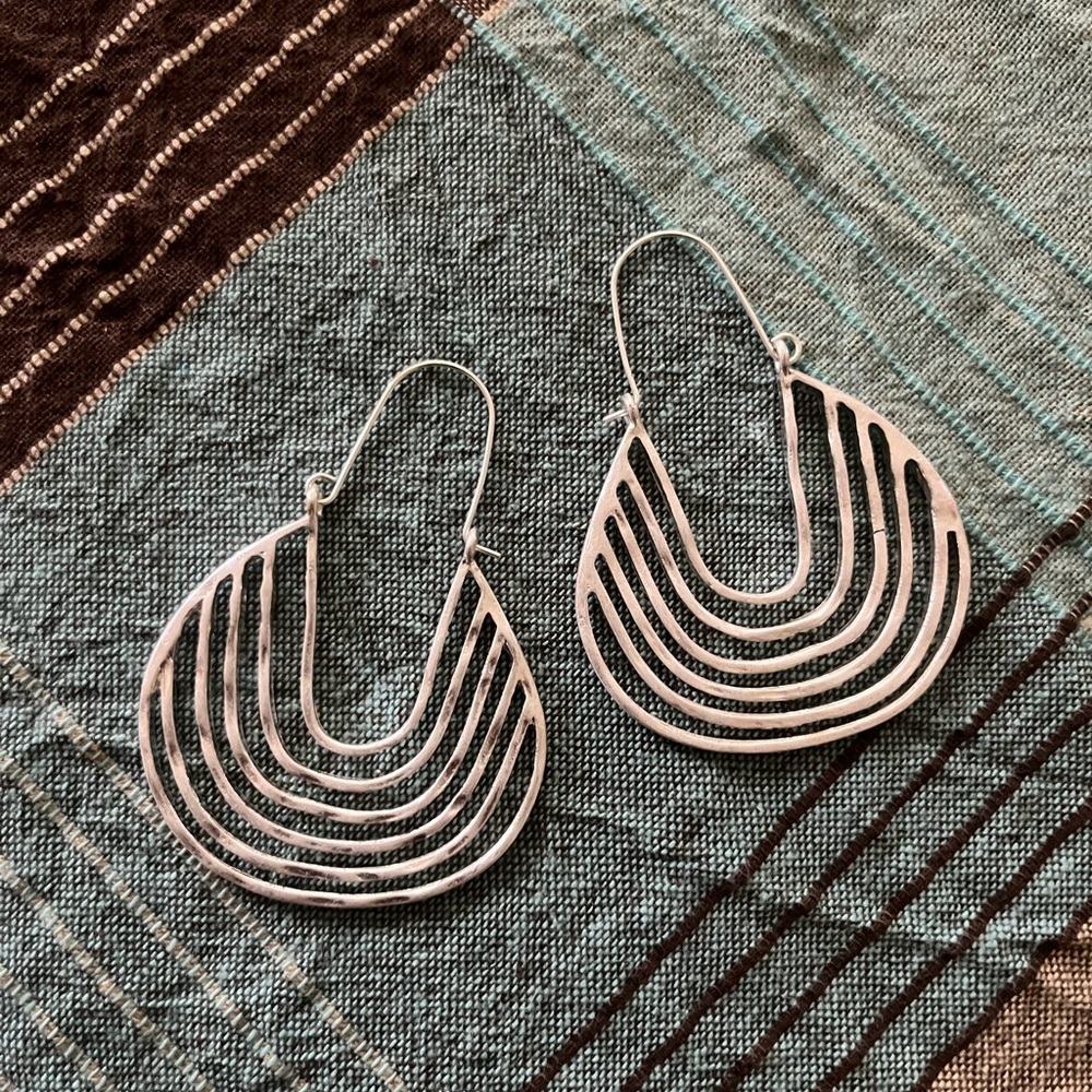 Elegant Silver Hoop Earrings